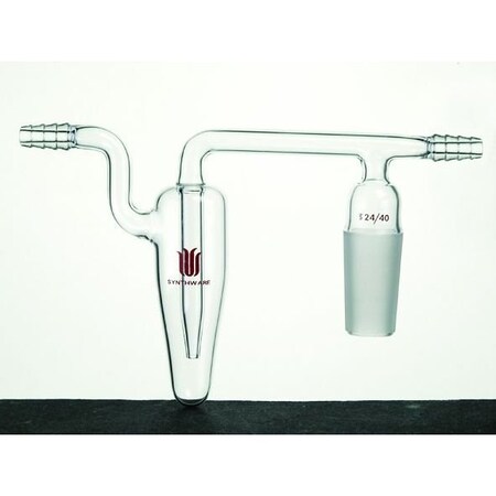 Synthware ADAPTER, WITH MINERAL OIL BUBBLER, 24/40 A402440